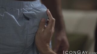 Cock hungry Cameron Basinger drilled bareback after BJ