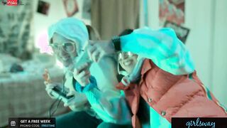 GIRLSWAY Nerdy Girls Have Their First 3Way With Virtual mom
