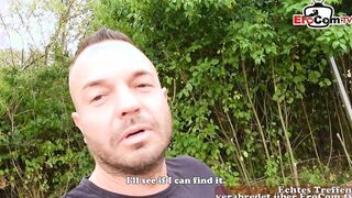 Outside jizzed Date - german red haired 18 yo bimbo meet and plowed point of view pick up