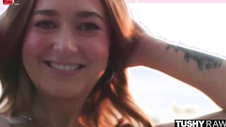 TUSHYRAW Curvy hot getting her round butt gaped wide open