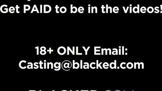 BLACKED Ashley offer husband a surprise 3 way with Jill