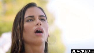BLACKED Charming Dark Hair can't deny her bbcs cravings
