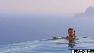 BLACKED Shy Talia seduces her longtime crush on holiday two