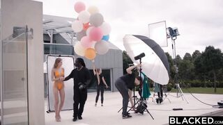 BLACKED Crazy Sexy performer can't resist her photographer's big black dick