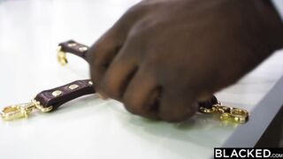 BLACKED Alina has hard filthy sex with two big BBC