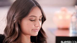 SLAYED Eliza Ibarra squirts her cunt for Natalia Nix