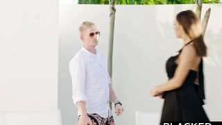 BLACKED Hottie cougar Ava seduces stranger at hotel