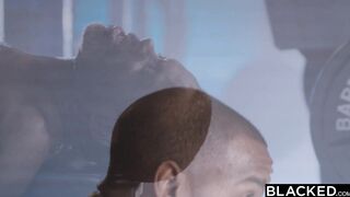 BLACKED Gym-bunnies Brandi & Kenzie share two thick big black cock