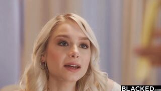 BLACKED Cheating slender Blonde Scarlett devours Jax' big black dick