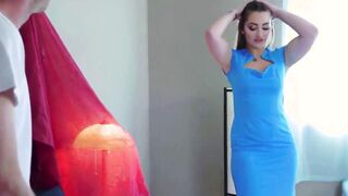 Horny Stepsister Caught Masturbating While Sharing The Bed