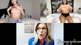 Blonde MILF Cory Chase solo pussy play for cute stepdaughter
