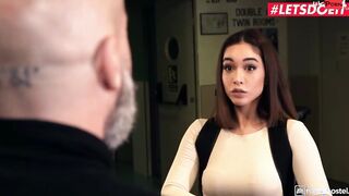 HORNYHOSTEL - (Ginebra Bellucci, Jesus Reyes) - Long Boobies Teenagers Getting Her Hairy Pussy Screwed Deep By Ebony Penis