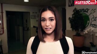 HORNYHOSTEL - (Ginebra Bellucci, Jesus Reyes) - Long Boobies Teenagers Getting Her Hairy Pussy Screwed Deep By Ebony Penis