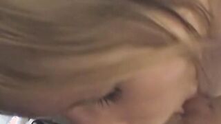 Good looking amateur babe fingers herself before giving head