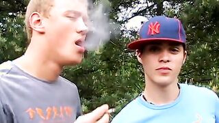 Roma and Archi goes outside for smokes and later fucks