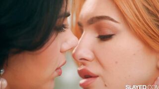 SLAYED BFF's Valentina & Little Dragon scissor & cum rough