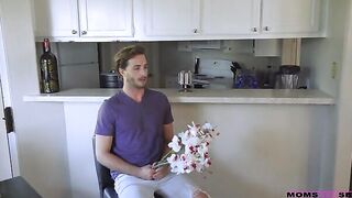 Lucas Frost comes over for a date with Jericha Jem, so her stepmom Reagan Foxx lets him into. Her formfitting