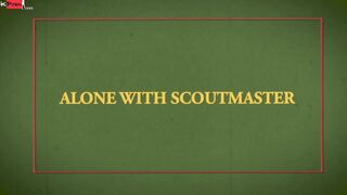 Smooth, adorable scout boy seduced & boned raw by bushy DILF
