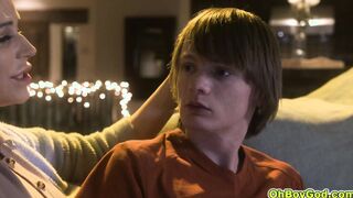 Stepmom Spencer Scott blowjob her stepson