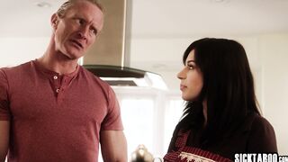 Stepdad has a dirty job for stepdaughter