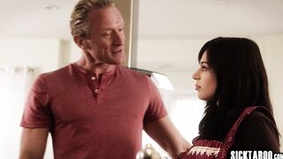 Stepdad has a dirty job for stepdaughter