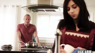 Stepdad has a dirty job for stepdaughter