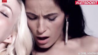 AGIRLKNOWS - Extreme Dyke Foursome With Irresistible Kinky Bombshell Models Full Sex Movie
