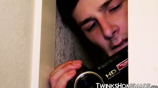 Three horny twinks record hot bareback hardcore session