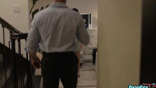 Young Brunette Violet Starr Gives Sloppy Deepthroat To Her Dad Charles Dera