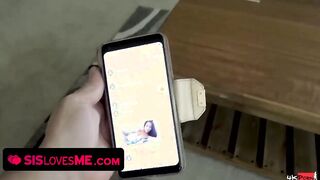 SisLovesMe - Little chinese Bounces Her Ass On A Gigantic