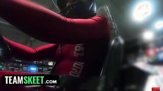 TeamSkeet - Curvy babe Takes Off Her Tight Jumpsuit And Twerks Her Long Fat Ass On Hard Dick