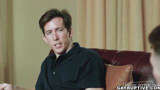 Gay oral and bareback sex scene with Isaac and Trevor