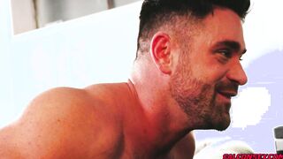 Hairy studs Cade Maddox and Beau Butler fucking hard