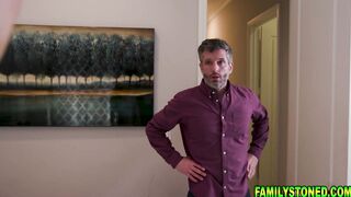 Stepdad fucks his petite stepdaughter