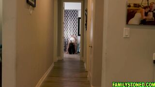 Stepdad fucks his petite stepdaughter