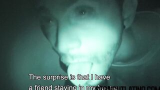 Straight turned gay Latino bare fucked in hardcore threesome