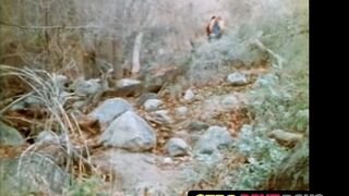 Older guy raw ass fucks with native american outdoors