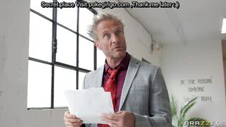 Sneaky Car Dealership Threesome