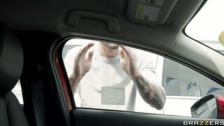 Sneaky Car Dealership Threesome