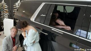 Sneaky Car Dealership Threesome