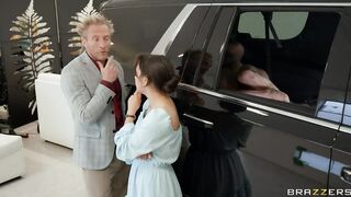 Sneaky Car Dealership Threesome