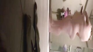 spying on my BBW stepmother showering