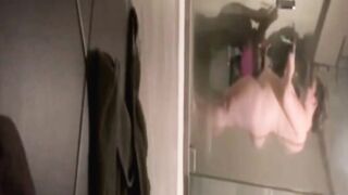 spying on my BBW stepmother showering