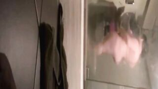 spying on my BBW stepmother showering