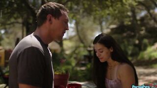 Pierce Paris Eats His Cousin Abbie Maley's Pussy On Family Trip
