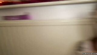 Spank slap and throat fuck on Azura Alii