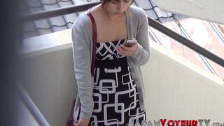 Asian babes show off tight bodies while taped in secret