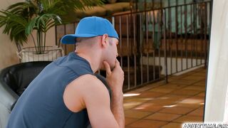 Handsome Kyler Drayke fucked Jack Hunter in a hardway