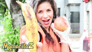 CARNEDELMERCADO - STREET VENDOR LAURA MONTENEGRO GETTING HER LATINA SNATCH FILLED WITH DICK - MAMACITAZ