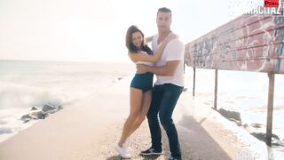 MAMACITAZ - Slender beauty Sandra Wellness Takes Long Cock At The Beach